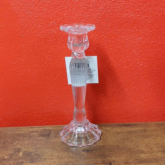 Mikasa 9" Clear Regal Glass Candleholder, Home Accents - Picture 2 of 4